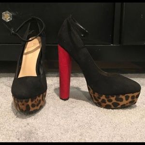 Leopard and red heels